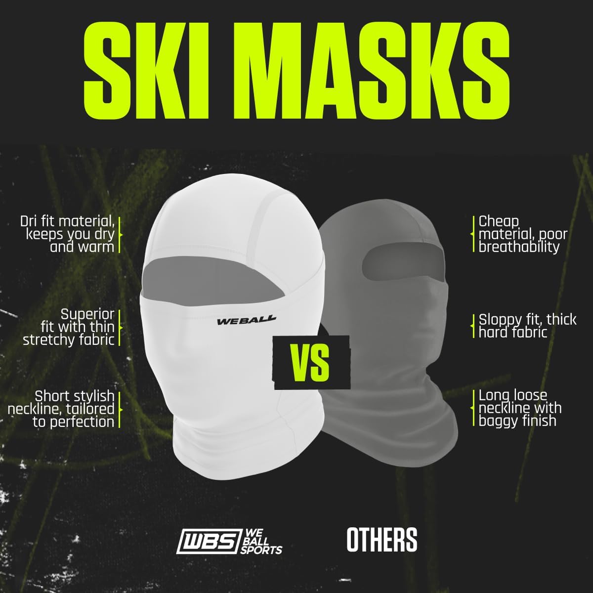 We Ball Ski Mask - Hyperwarm Balaclava for Adults