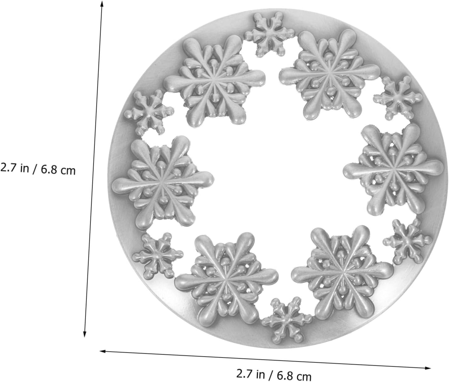 VILLCASE Vintage Snowflake Candle Jar Lid Cover