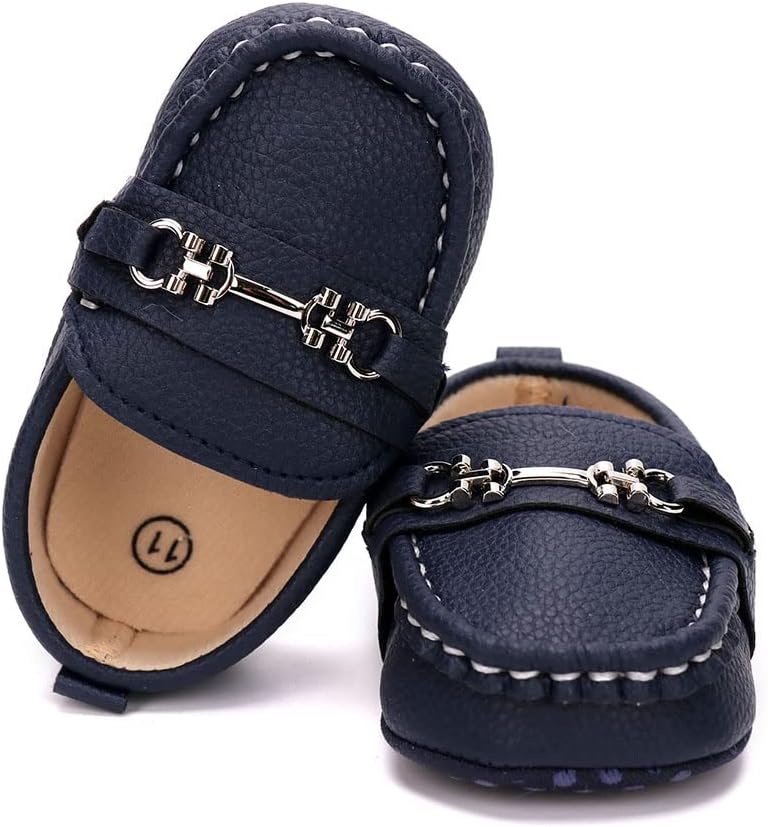 LONSOEN Baby Crib Shoes for Girls and Boys