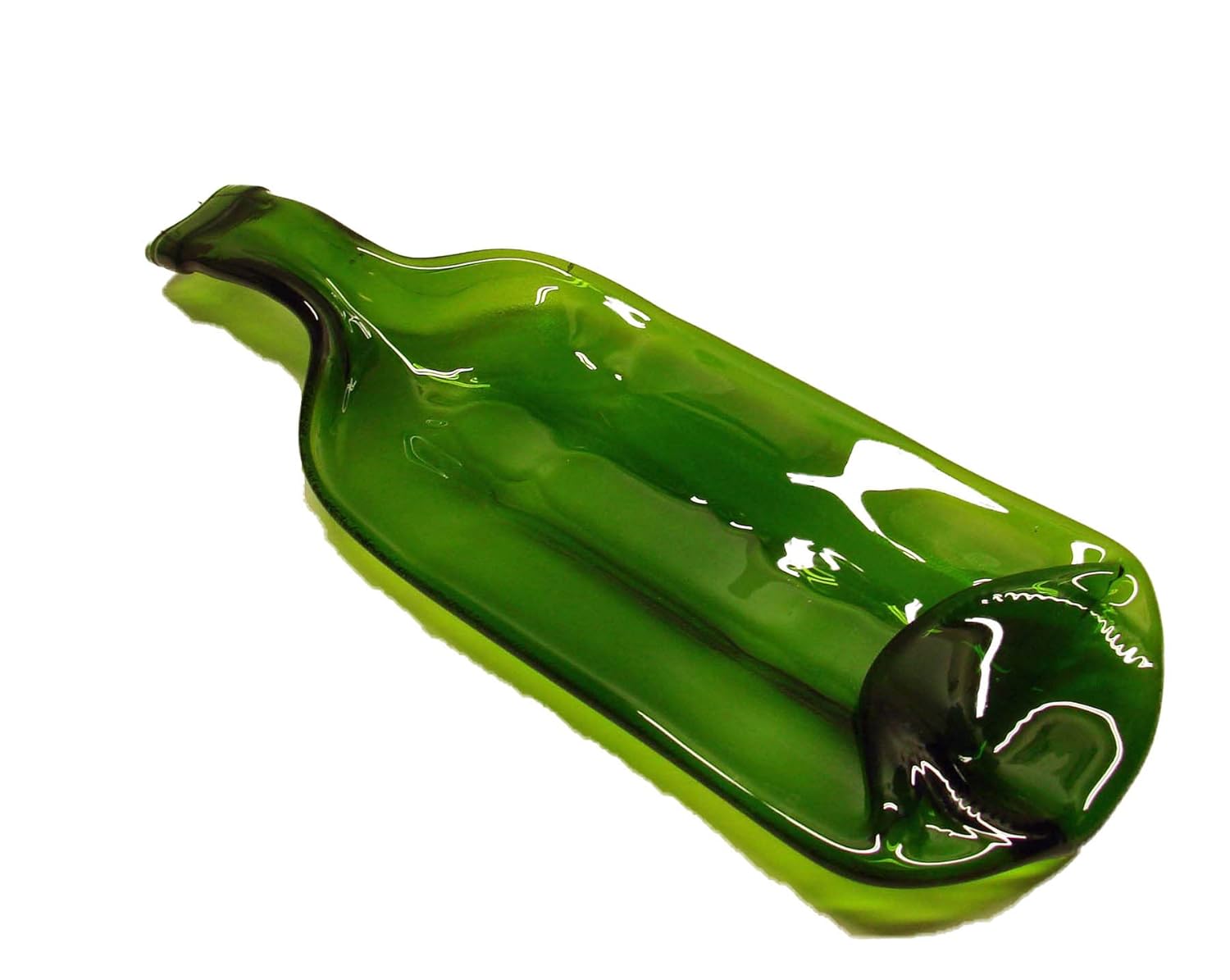 Moss Green Wine Bottle Incense Burner Candle Holder