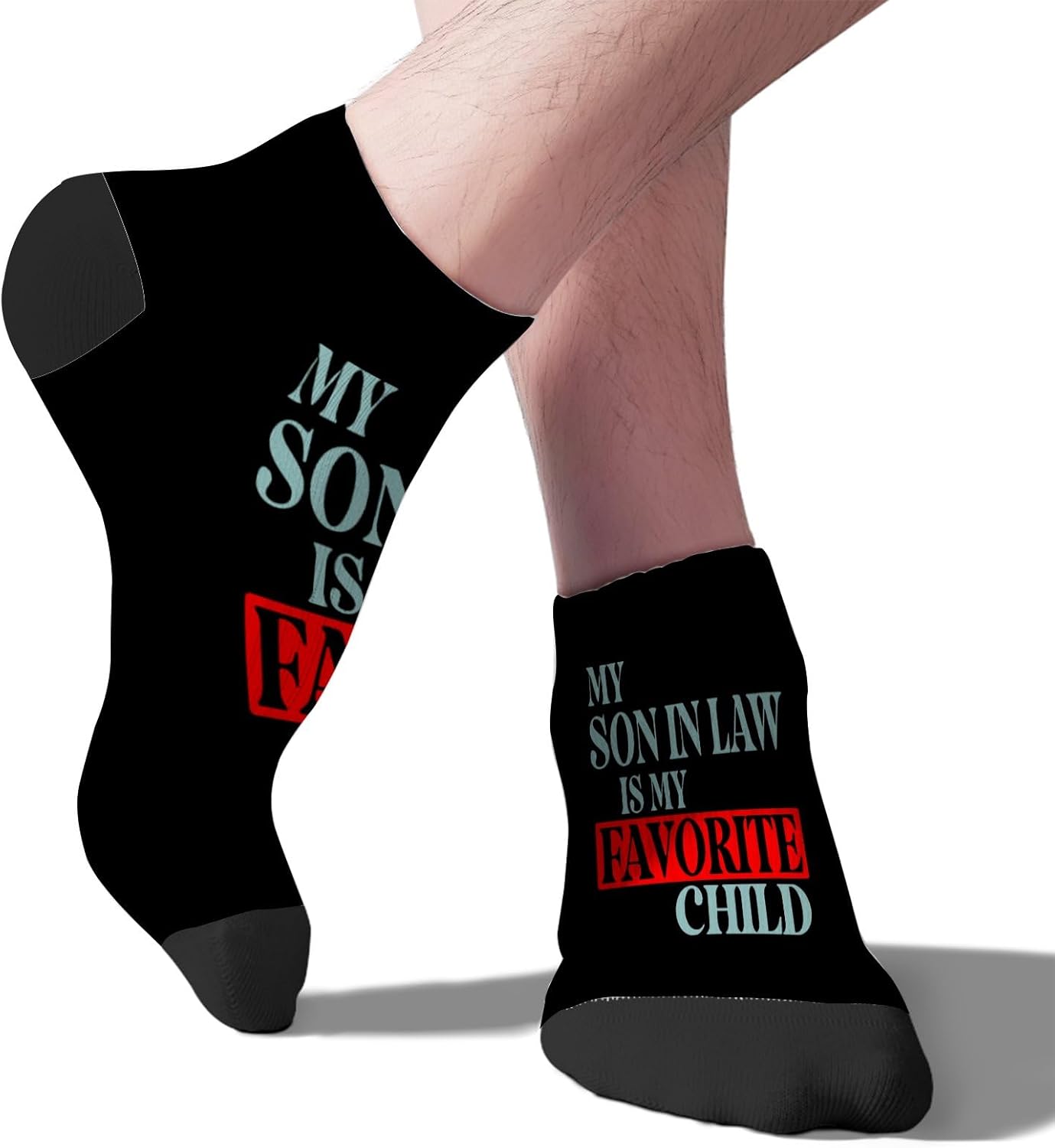 Cute Mens Athletic Socks with Colorful Design