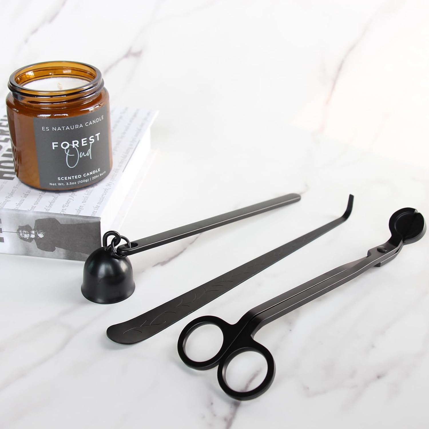 ES NATAURA 3 in 1 Candle Accessory Set