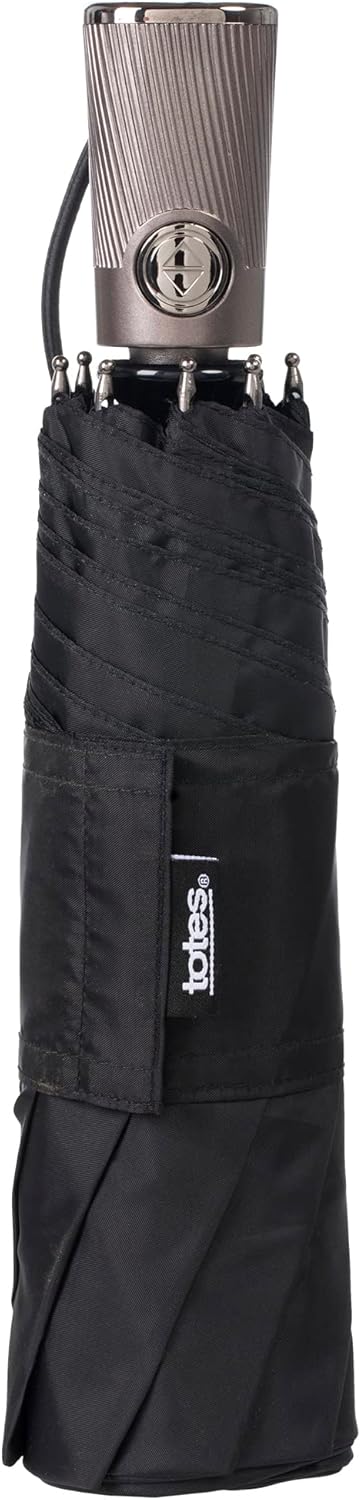 Totes Titan Portable Travel Umbrella - Windproof and Waterproof