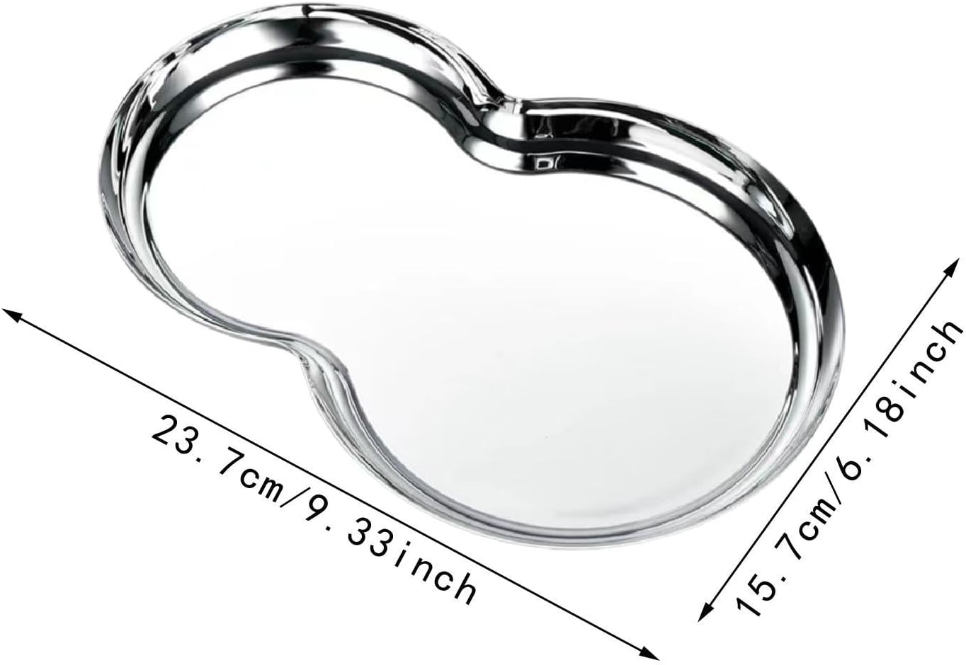 Stainless Steel Elegant Serving Tray for Dessert and Decor