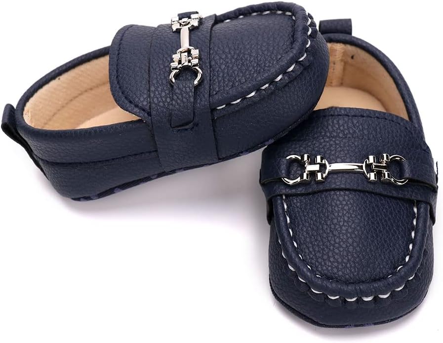 LONSOEN Baby Crib Shoes for Girls and Boys