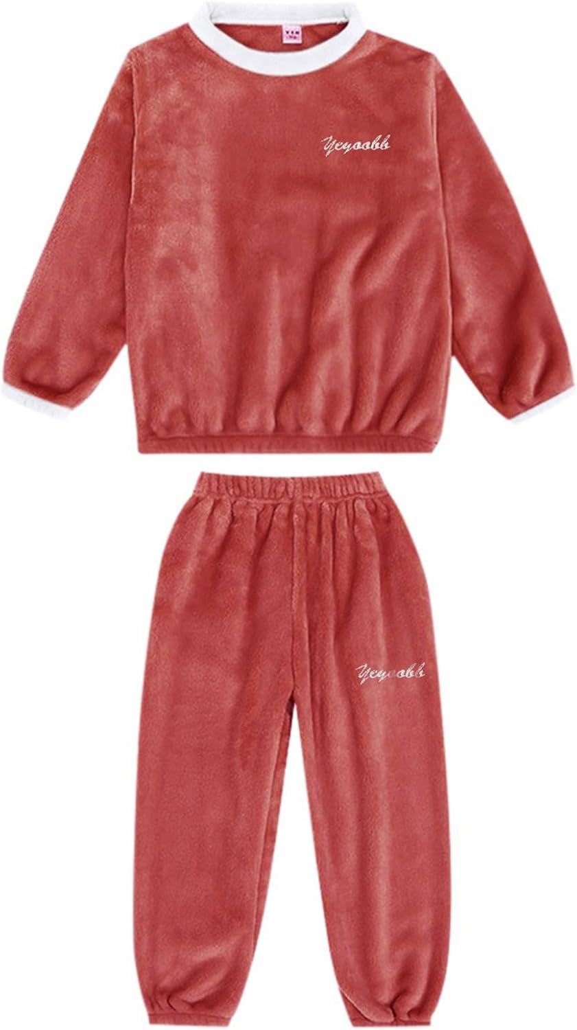 Winter Flannel Sweatshirt Set for Kids