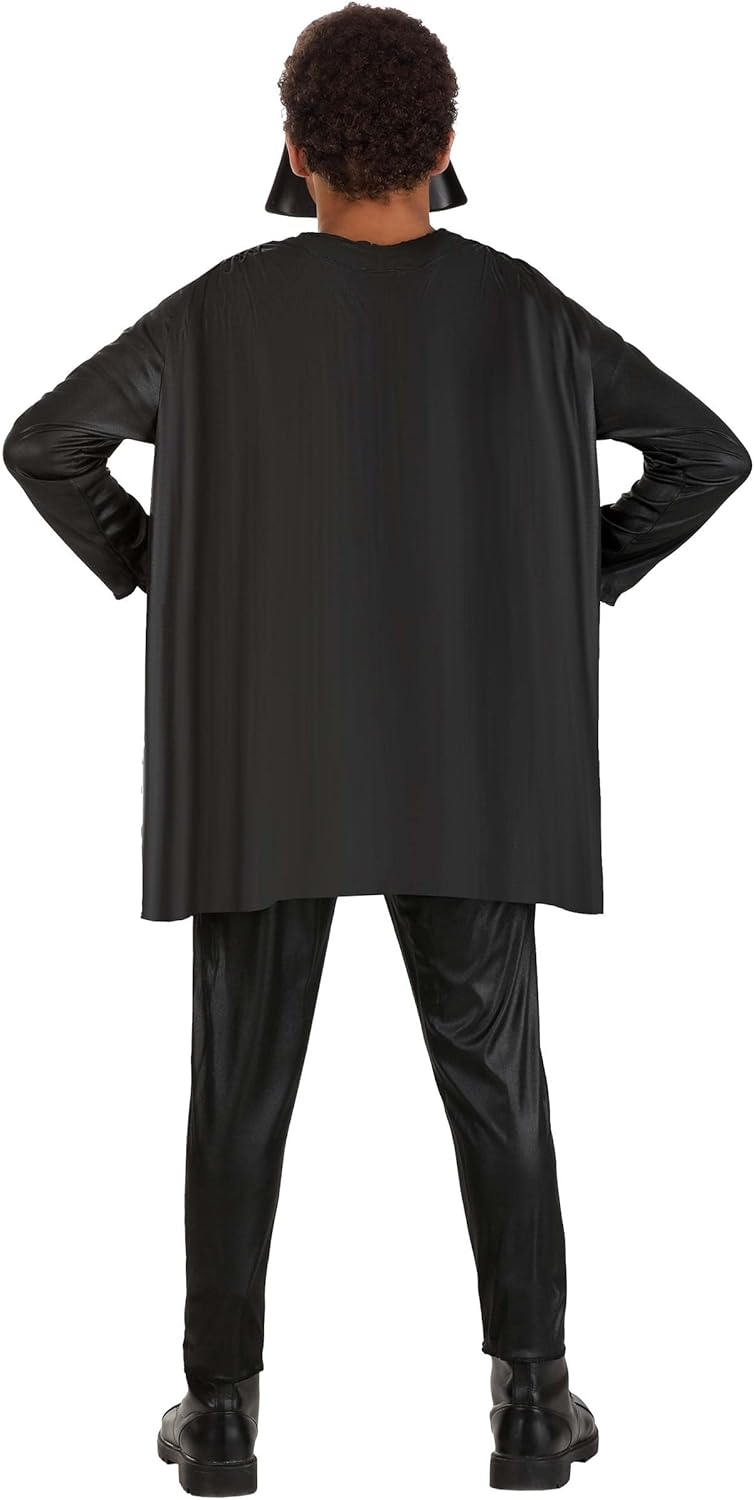 STAR WARS Darth Vader Youth Halloween Costume - Printed Jumpsuit with Cape and Mask