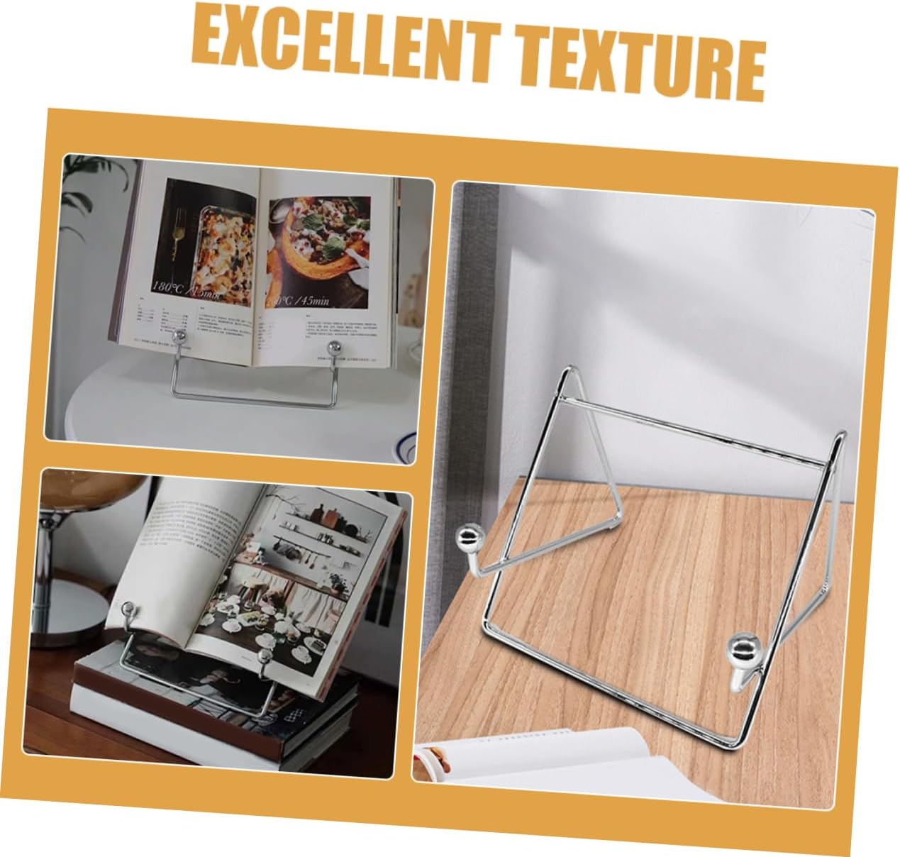 PRETYZOOM 2pcs Desk Phone Stand and Plate Display Easel