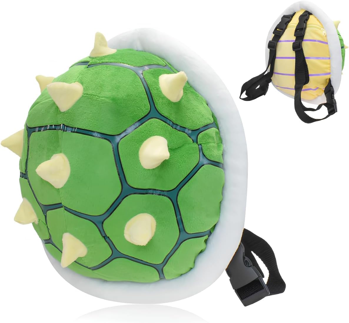 ZHYPFF Green Ultra Yellow Spiked Turtle Shell Backpack 1