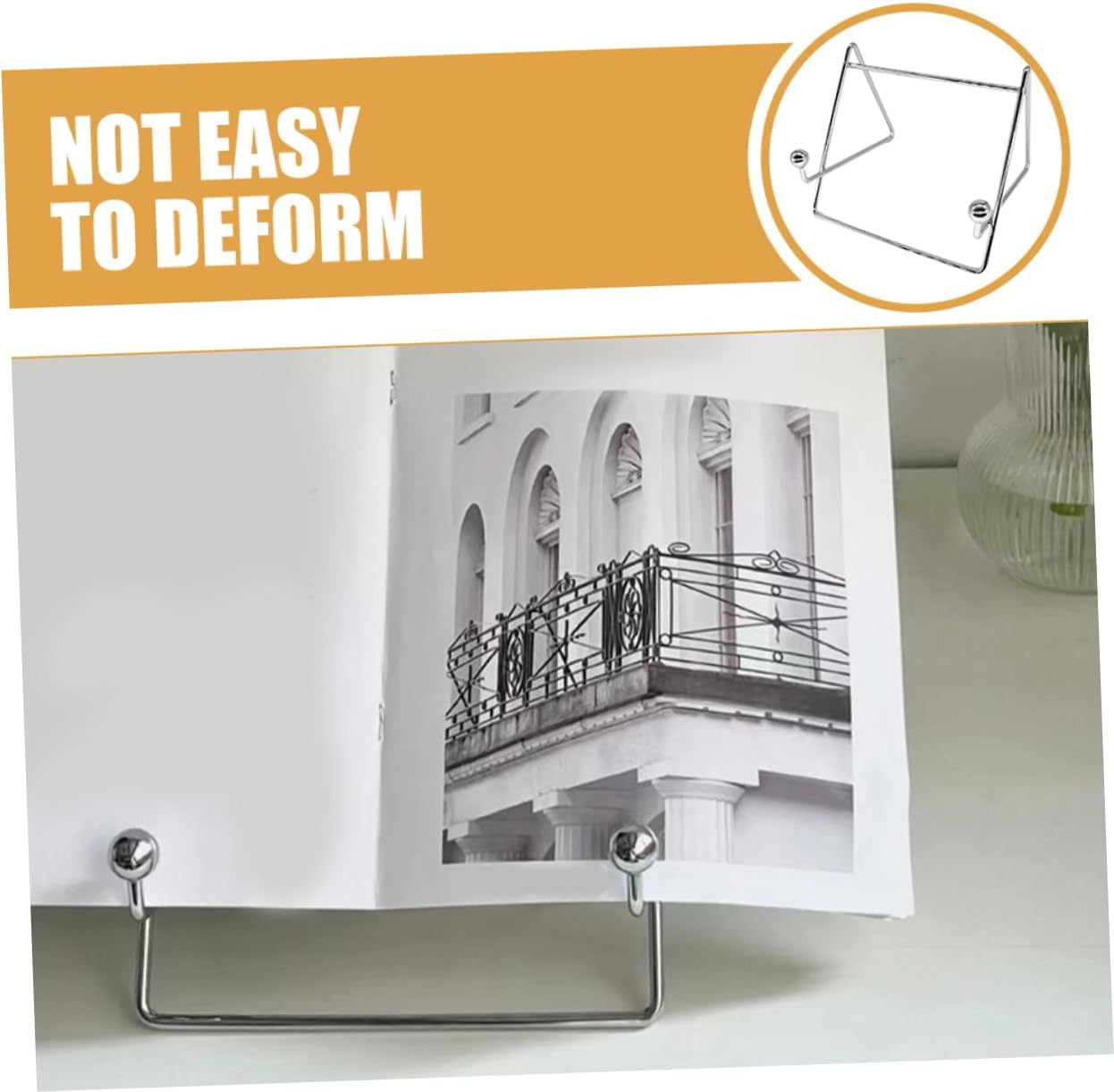 BRIGHTFUFU Iron Recipe Stand Photo Easel