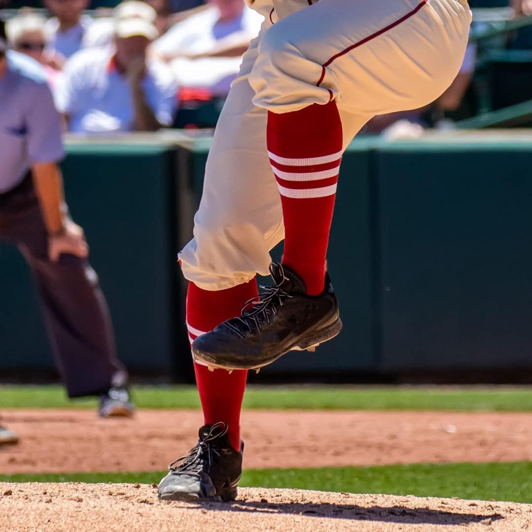 MadSportsStuff Dugout Striped Baseball Socks for All Sizes