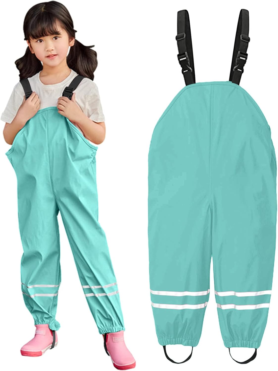 ToddlBy Kids Waterproof Rain Pant Boys Girls