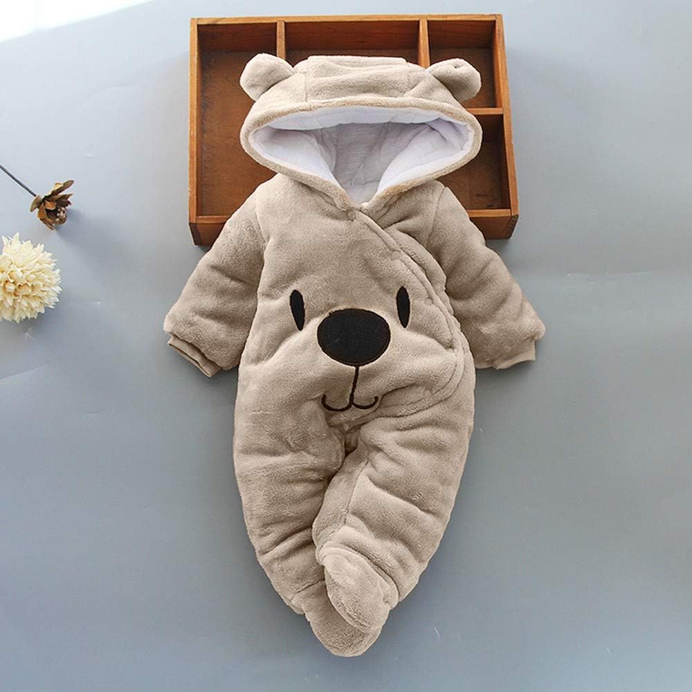Velvet Hooded Romper Jumpsuit for Baby Girl Boy