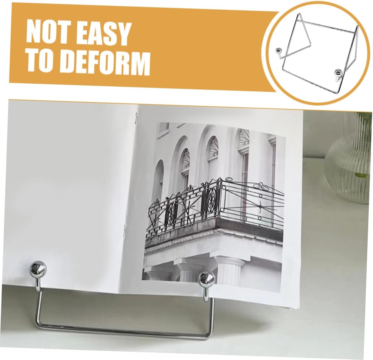 Luxshiny Iron Book Display Stand Easel