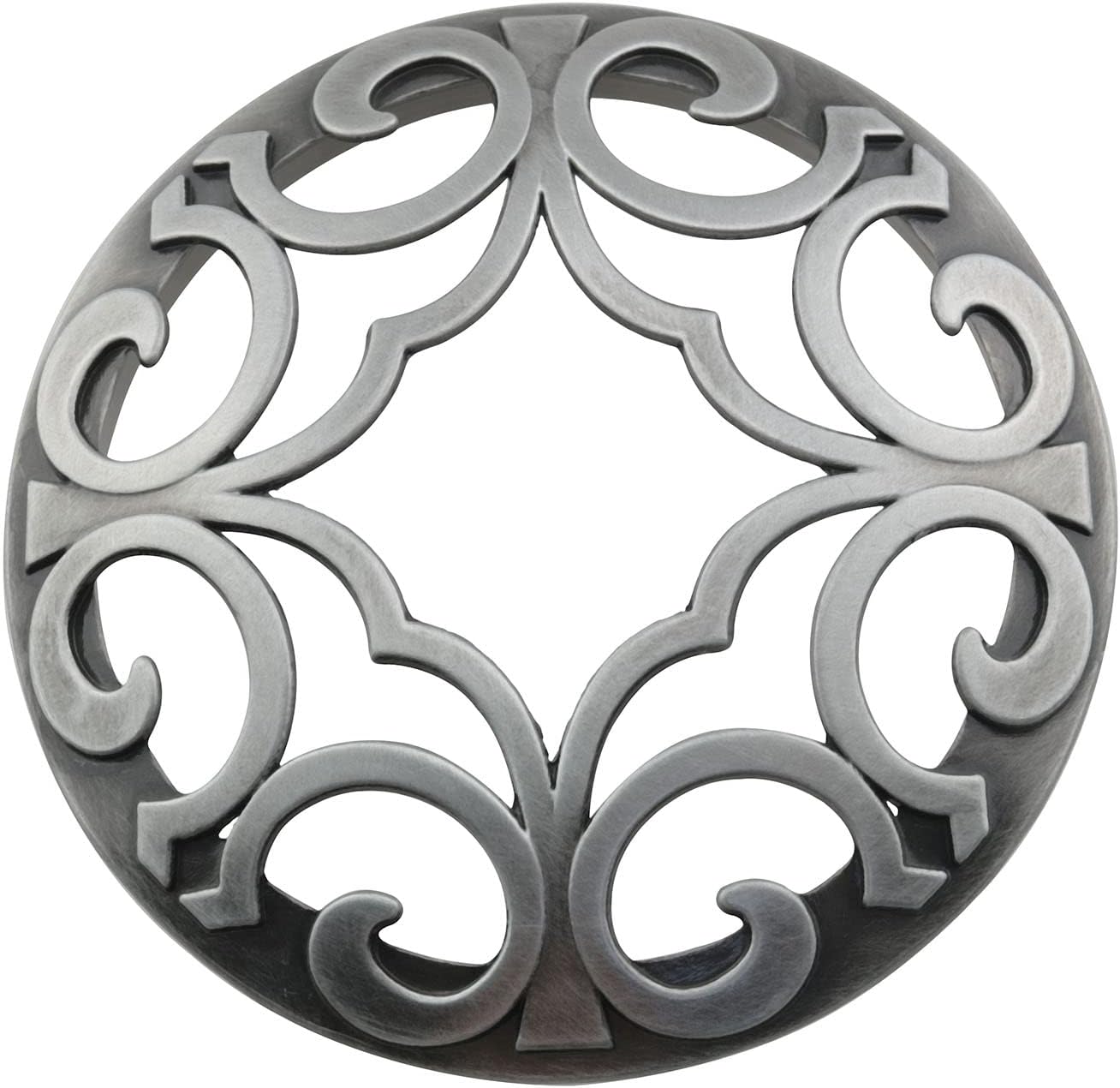 Silver Tone Aluminum Alloy Candle Jar Cover