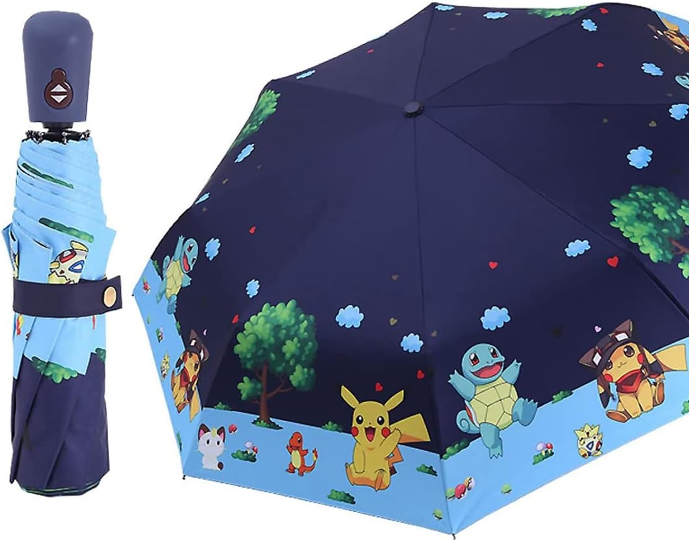 Kids Automatic Folding Umbrella with UV Protection