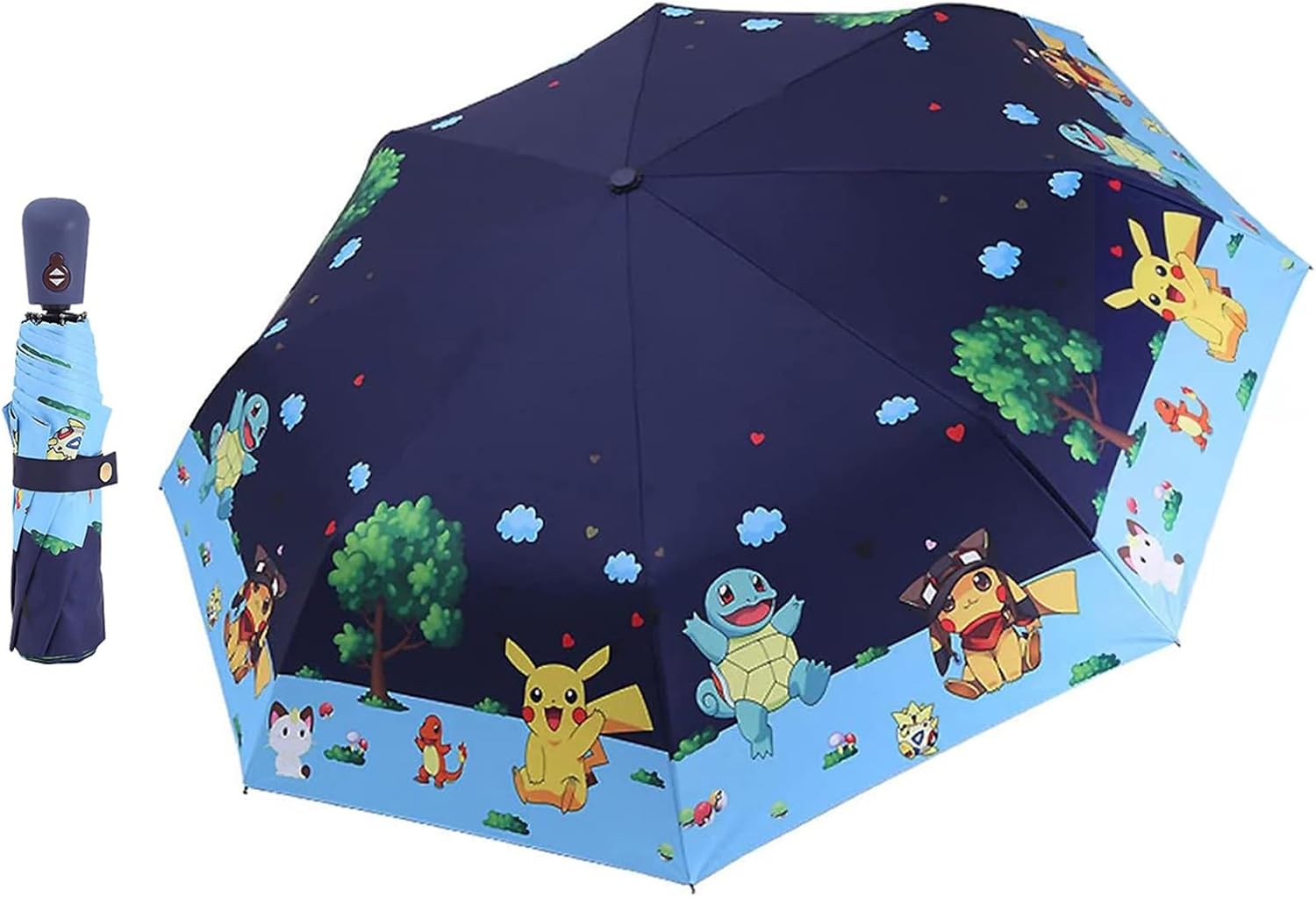 Kids Automatic Folding Umbrella with UV Protection