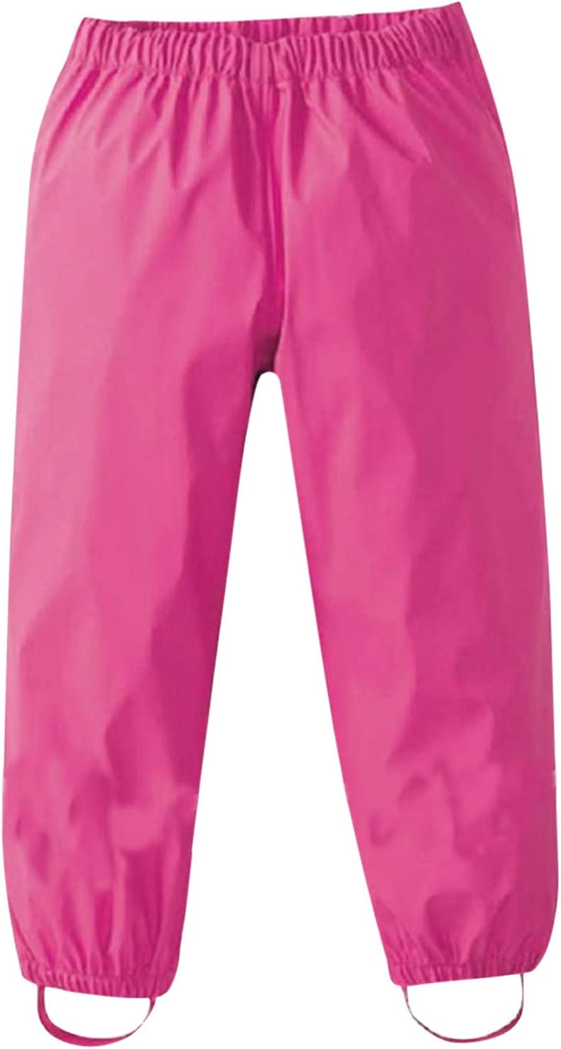 Toddler Waterproof Rain Pants for Boys Girls