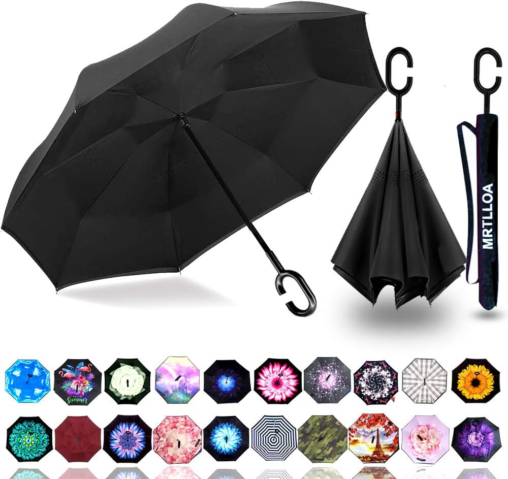 MRTLLOA 49 Inch Double Layer Inverted Umbrella