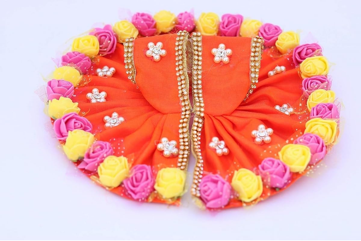 Fancy Laddu Gopal Dress Size No 2 Handmade Designer Poshak