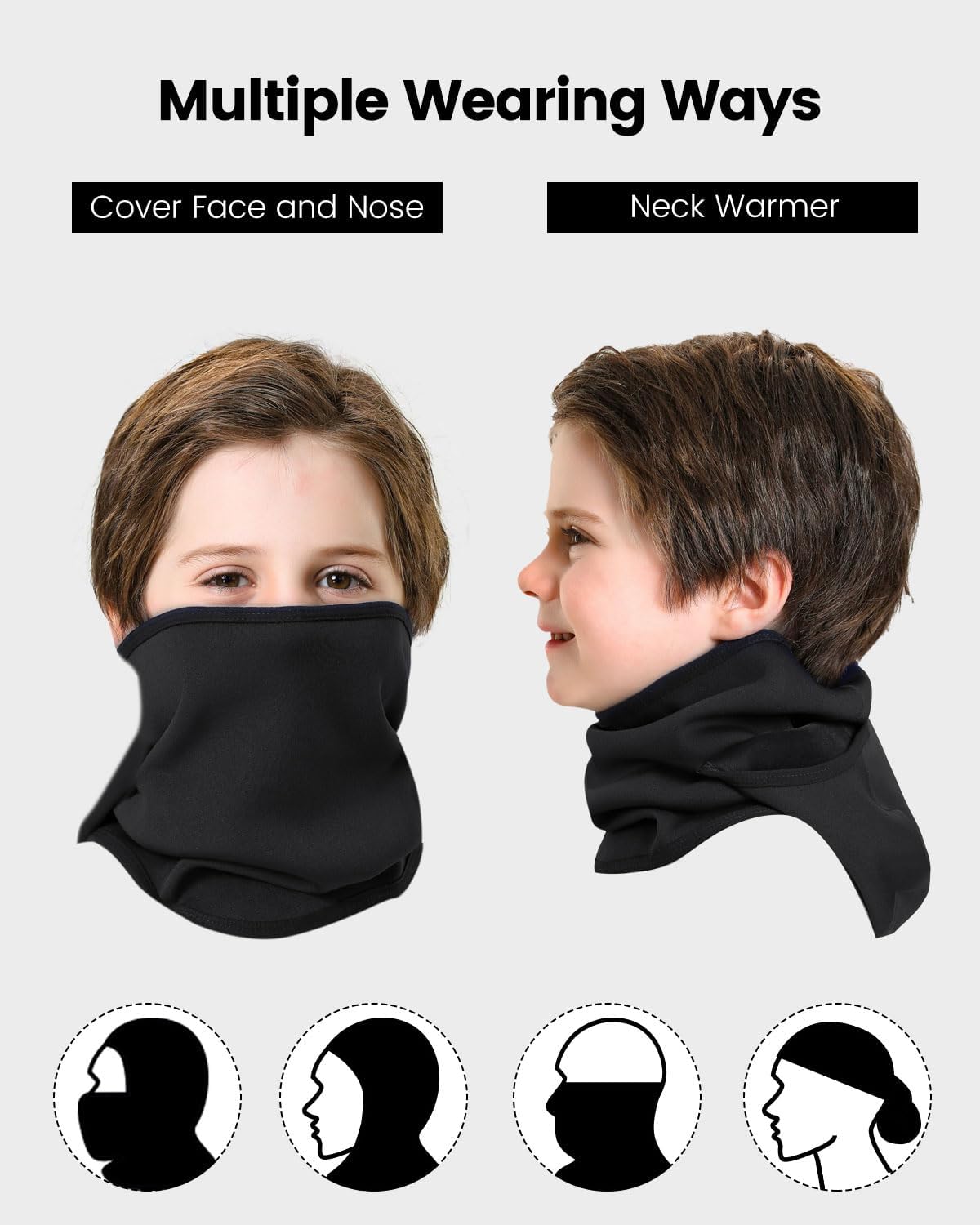 Aegend Kids Balaclava Face Mask for Winter Sports