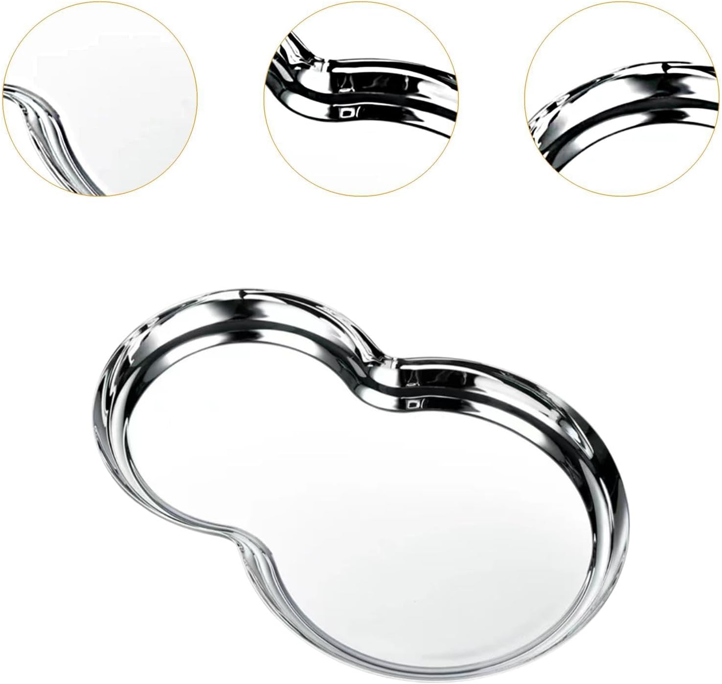 Stainless Steel Elegant Serving Tray for Dessert and Decor