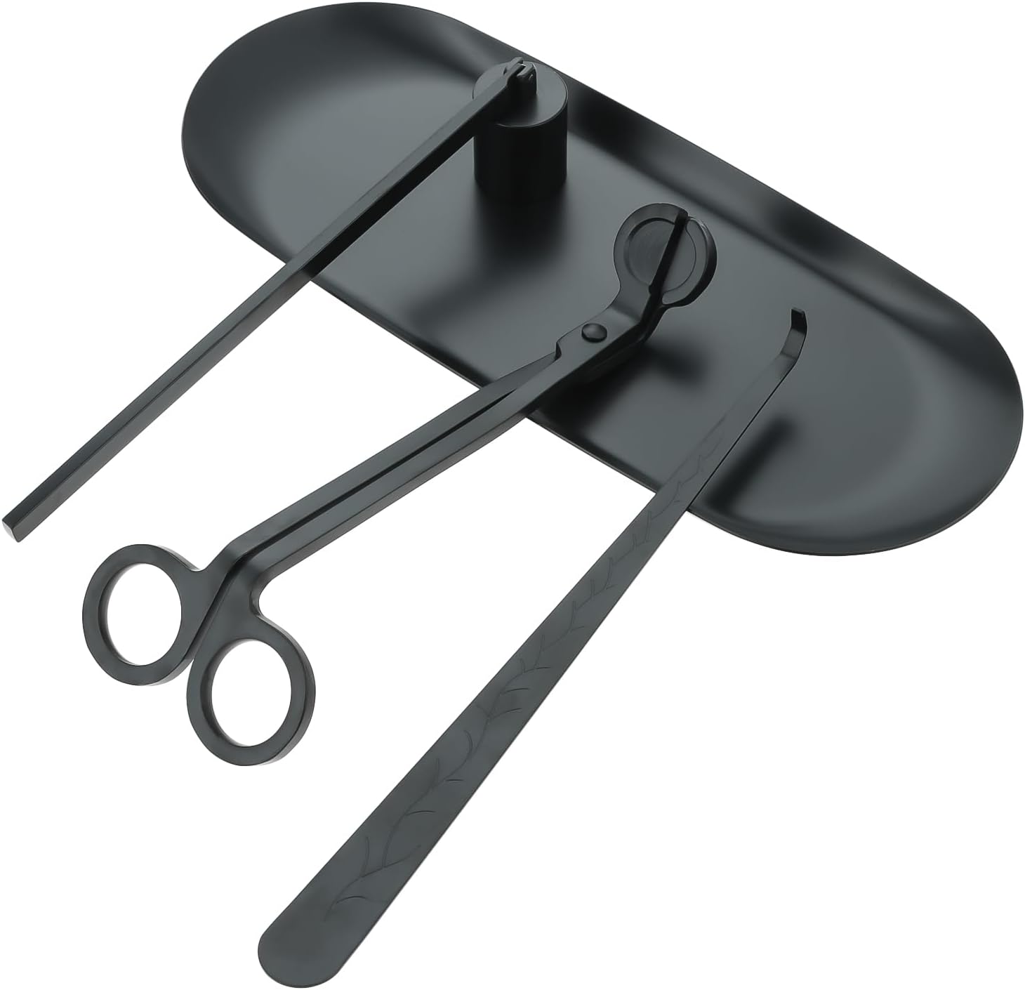 4 in 1 Candle Accessory Set with Storage Tray Black 1