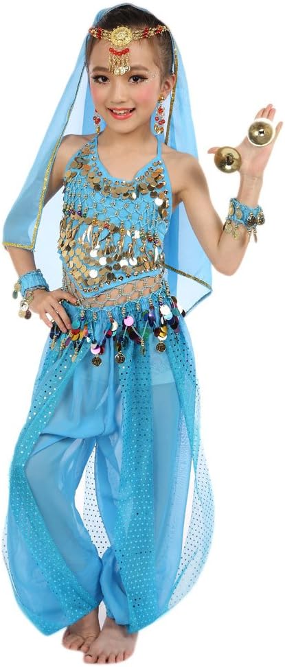 Indian Belly Dance Girls Outfit 2 Piece Set for Kids