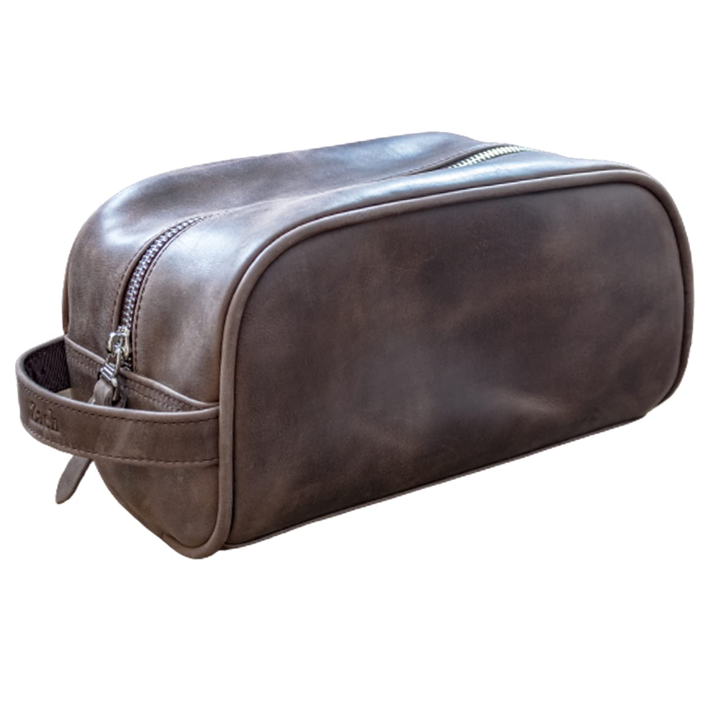 Leather Dopp Kit for Men Personalized Travel Organizer