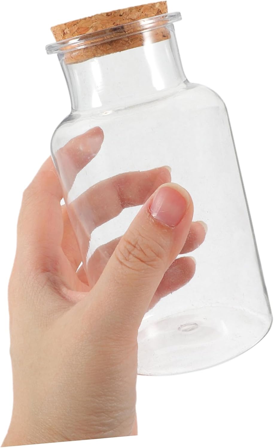 Cabilock 2pcs Wooden Letter Clear Glitter Shot Bottles