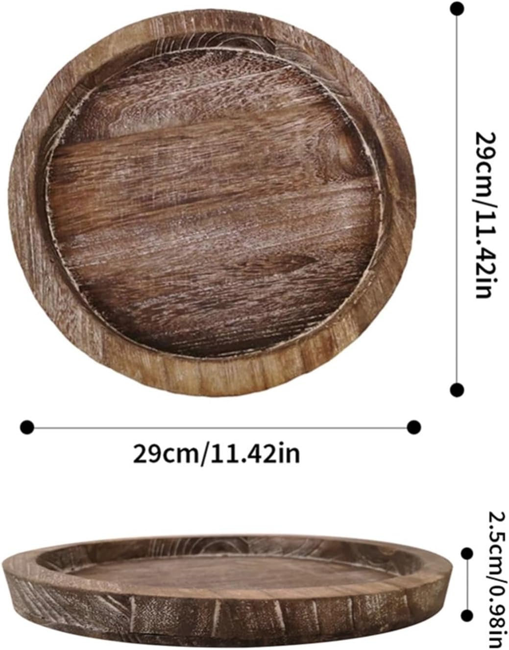 ROBAUN Home Storage Box Wooden Tray with Cute Animal Design