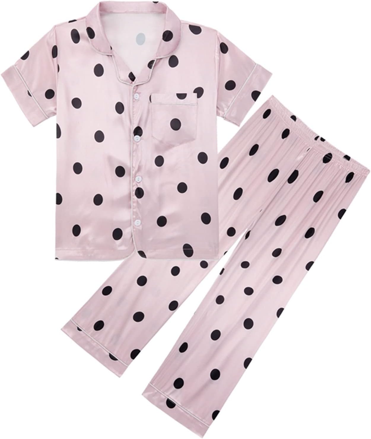 Soft Summer Satin Pajamas Set for Kids