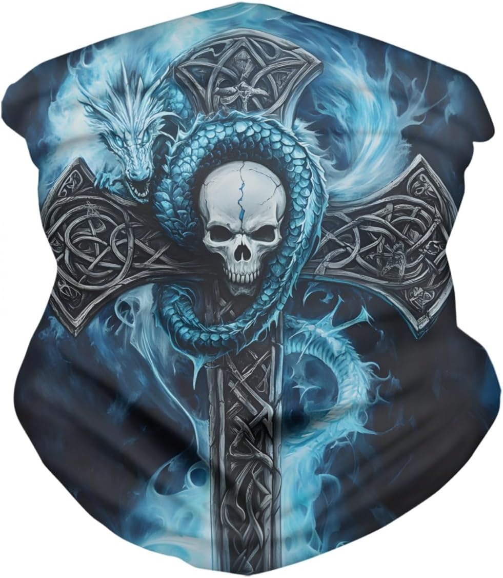 DUOLIFU Cool Skull Balaclava Face Mask Bandana