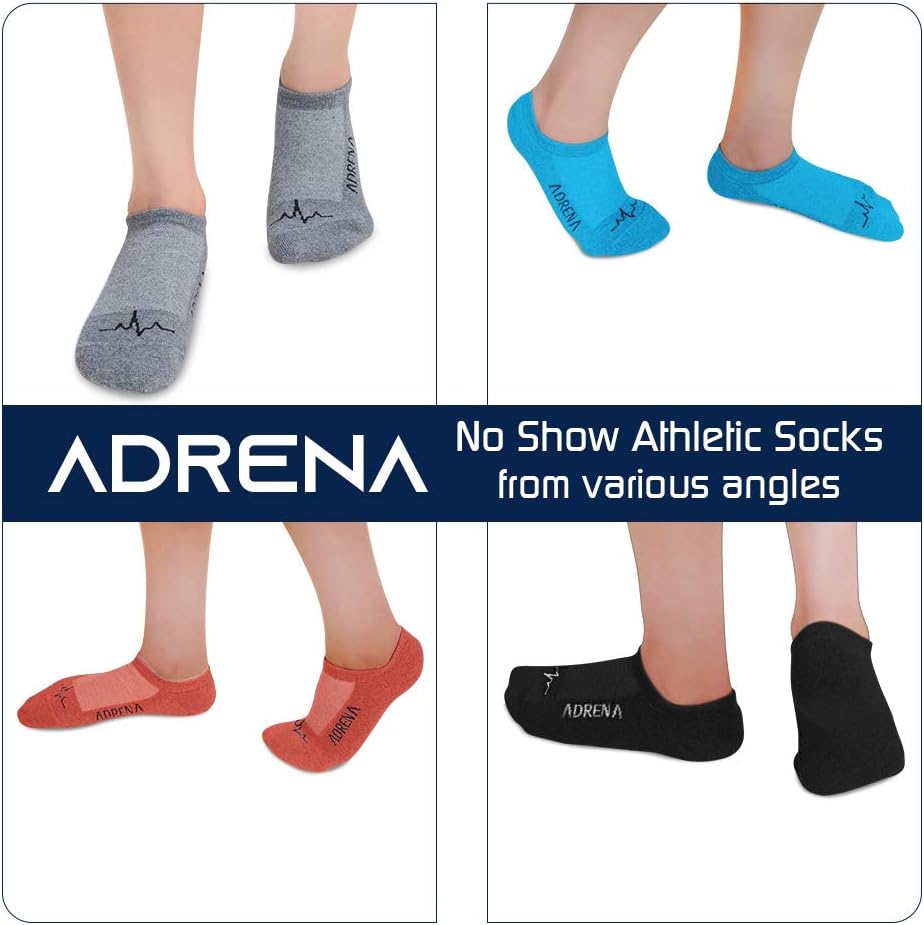 ADRENA No Show Winter Socks for Men Women