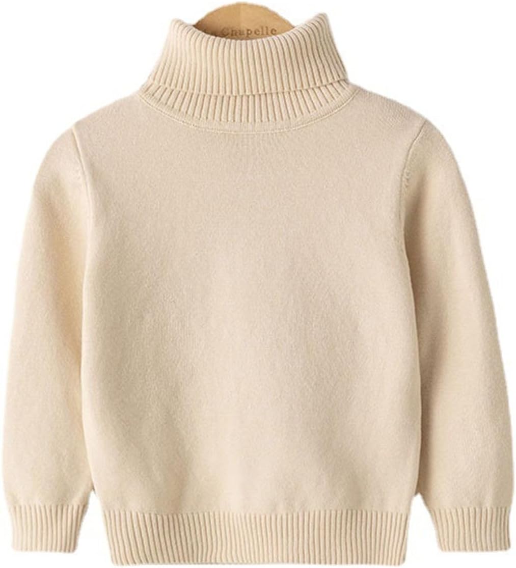 Kids Winter Fleece Turtle Neck Sweater for Fall