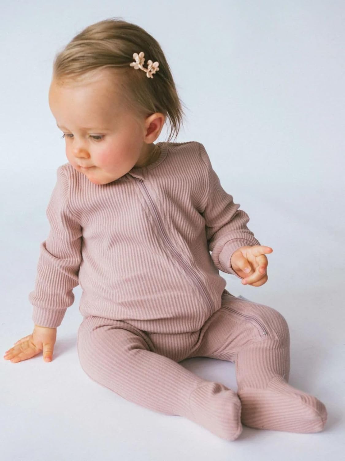 Personalised Baby Zip Bodysuit with Name Initials