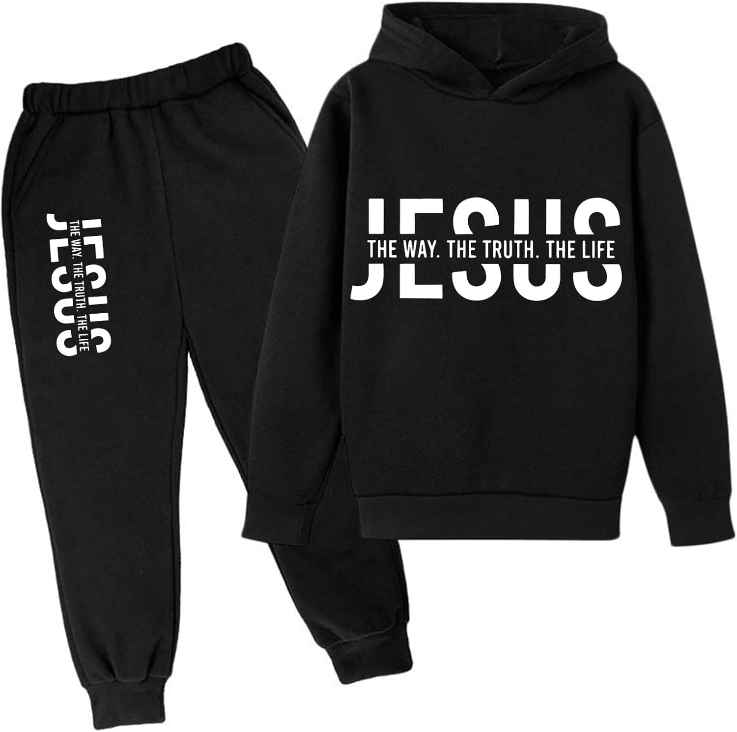 Childrens Comfy Printed Sweat Suit Long Sleeve Tracksuit