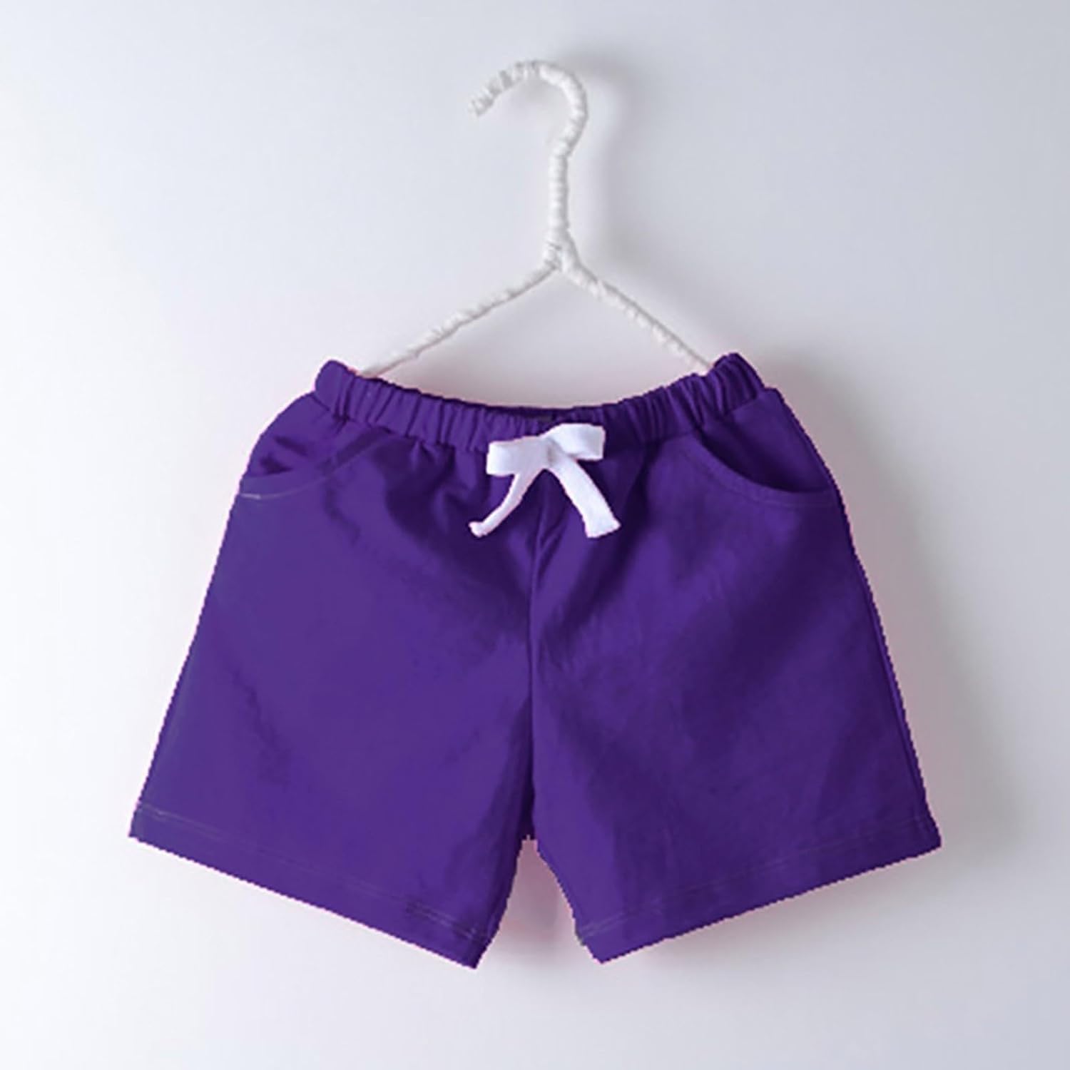 Boys Girls Sport Khaki Elastic Waist Sweat Shorts
