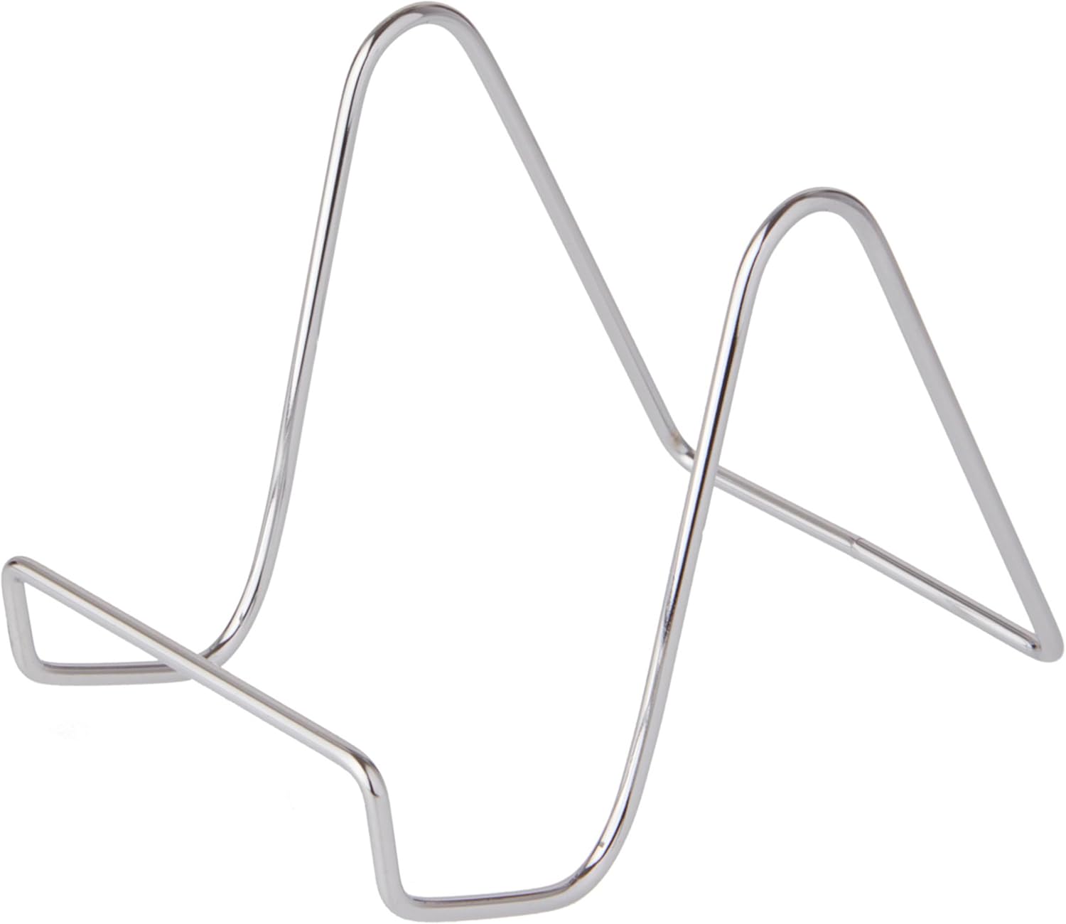 Bards 3 Pack Plain Silver Wire Easels for Display