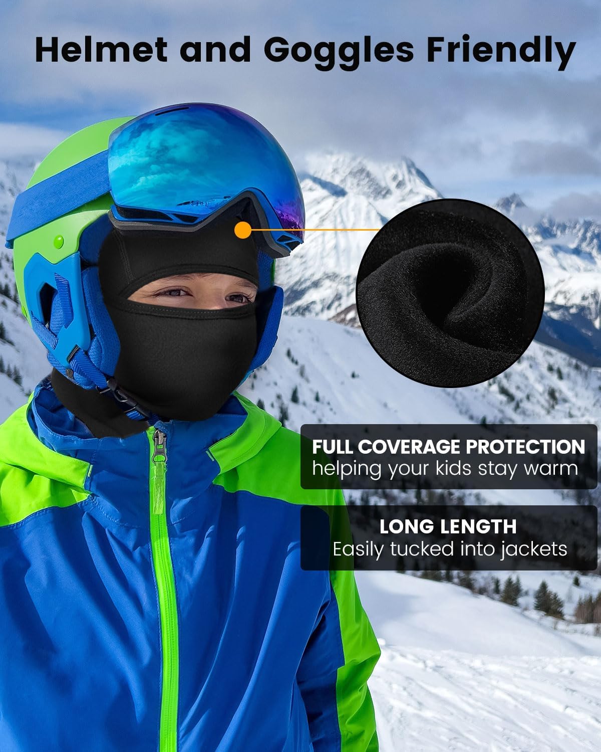 Aegend Kids Balaclava Face Mask for Winter Sports