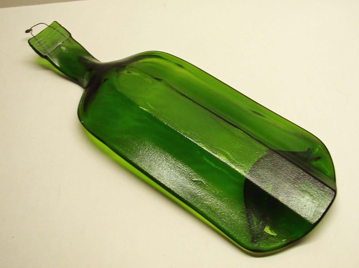 Moss Green Wine Bottle Incense Burner Candle Holder