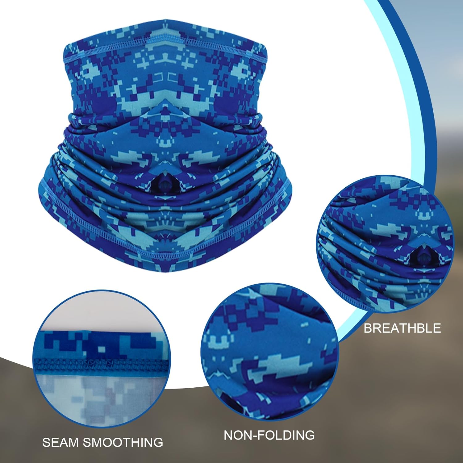 3 Pack Ice Silk Cooling Neck Gaiter for Men Women