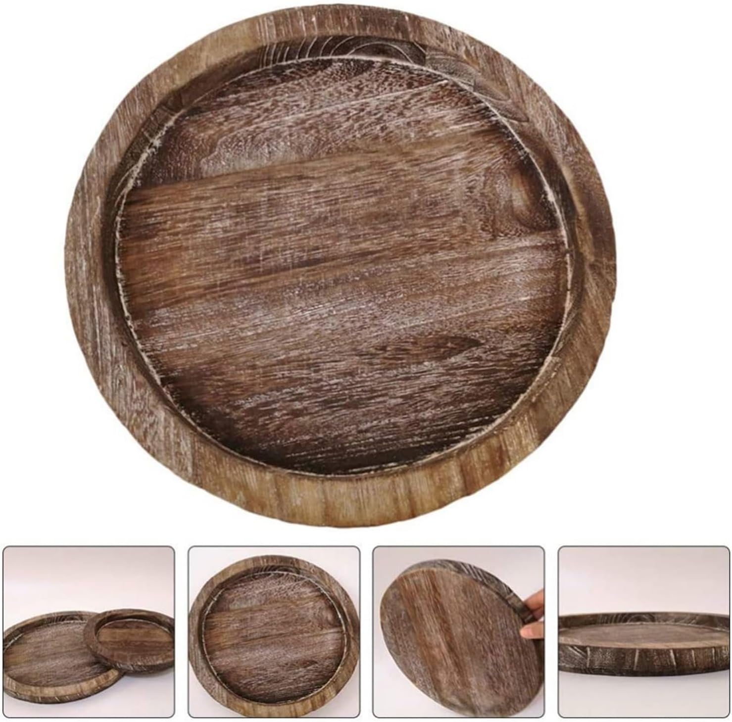 ROBAUN Home Storage Box Wooden Tray with Cute Animal Design