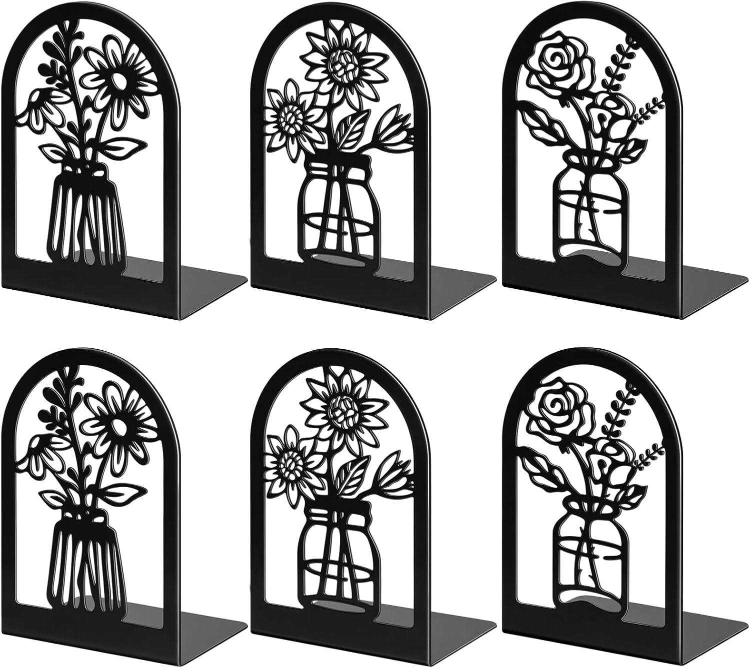 Umikk Decorative Vase Bookends for Home Office