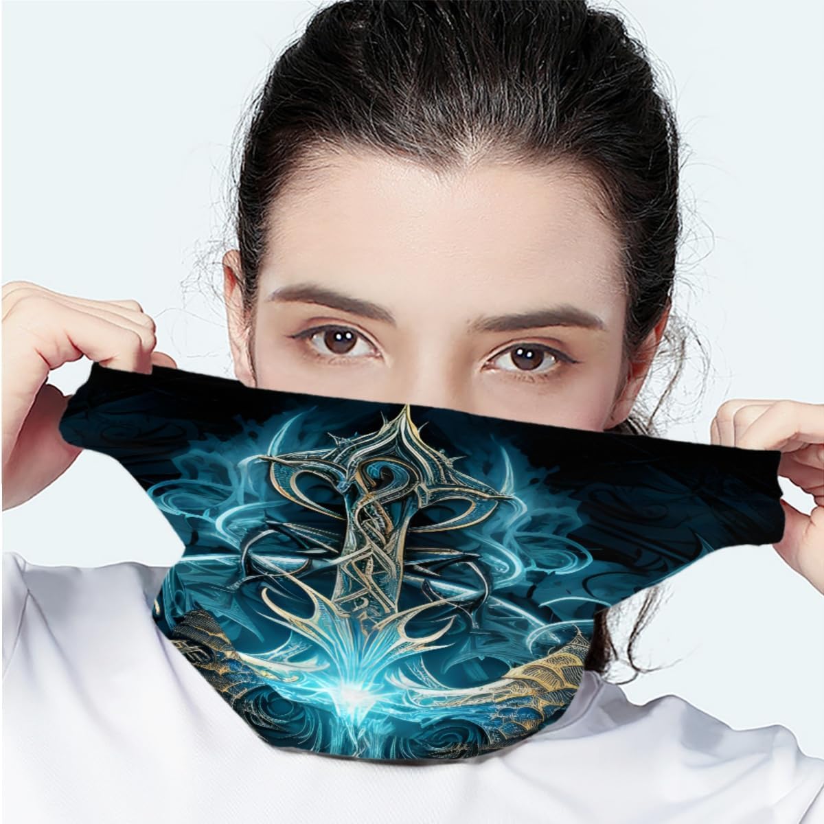 GLUDEAR 4 Pack Reusable Face Bandanas for Men Women 1