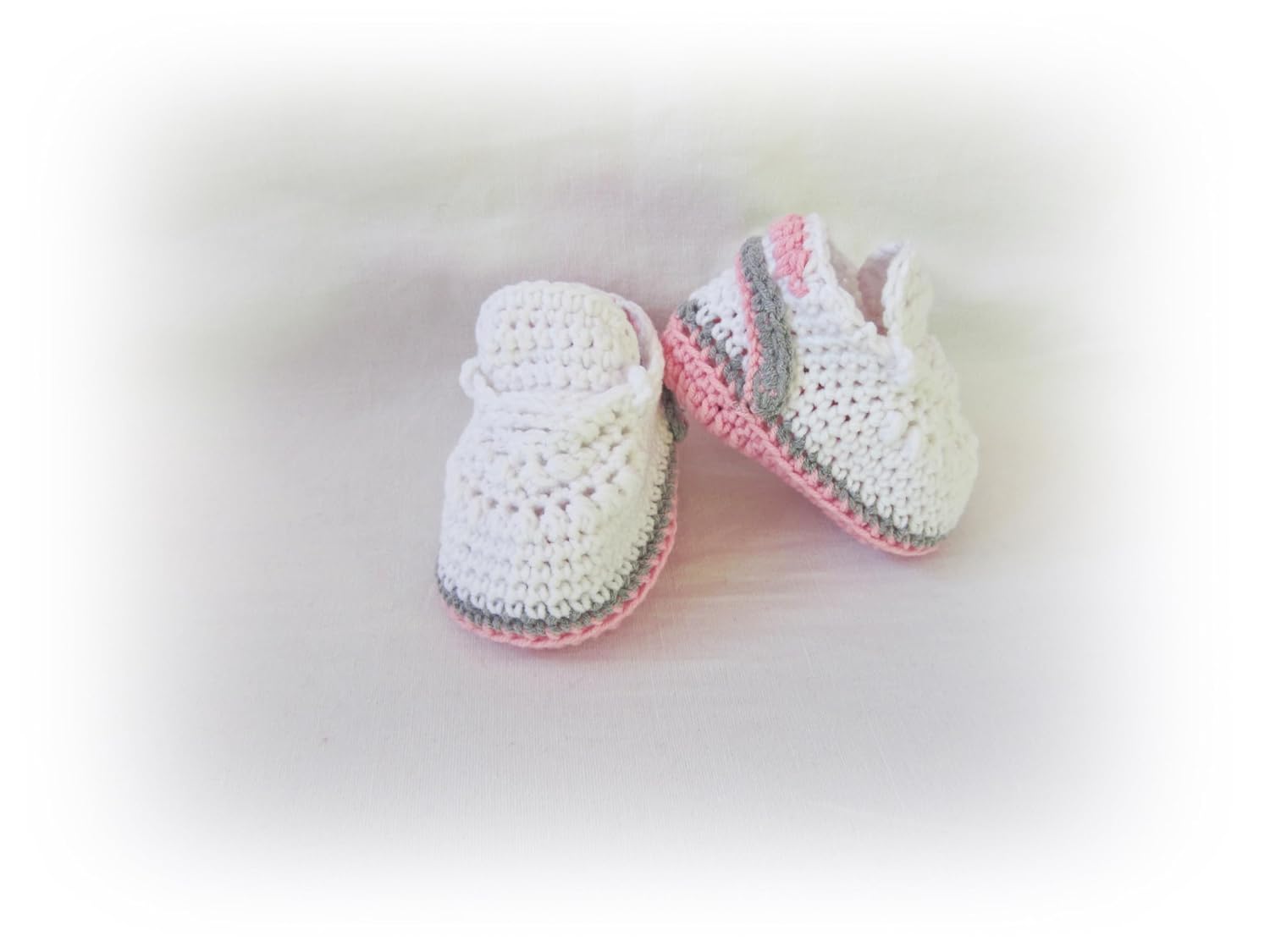 Handmade Crochet Baby Shoes for Newborns 0-3 Months