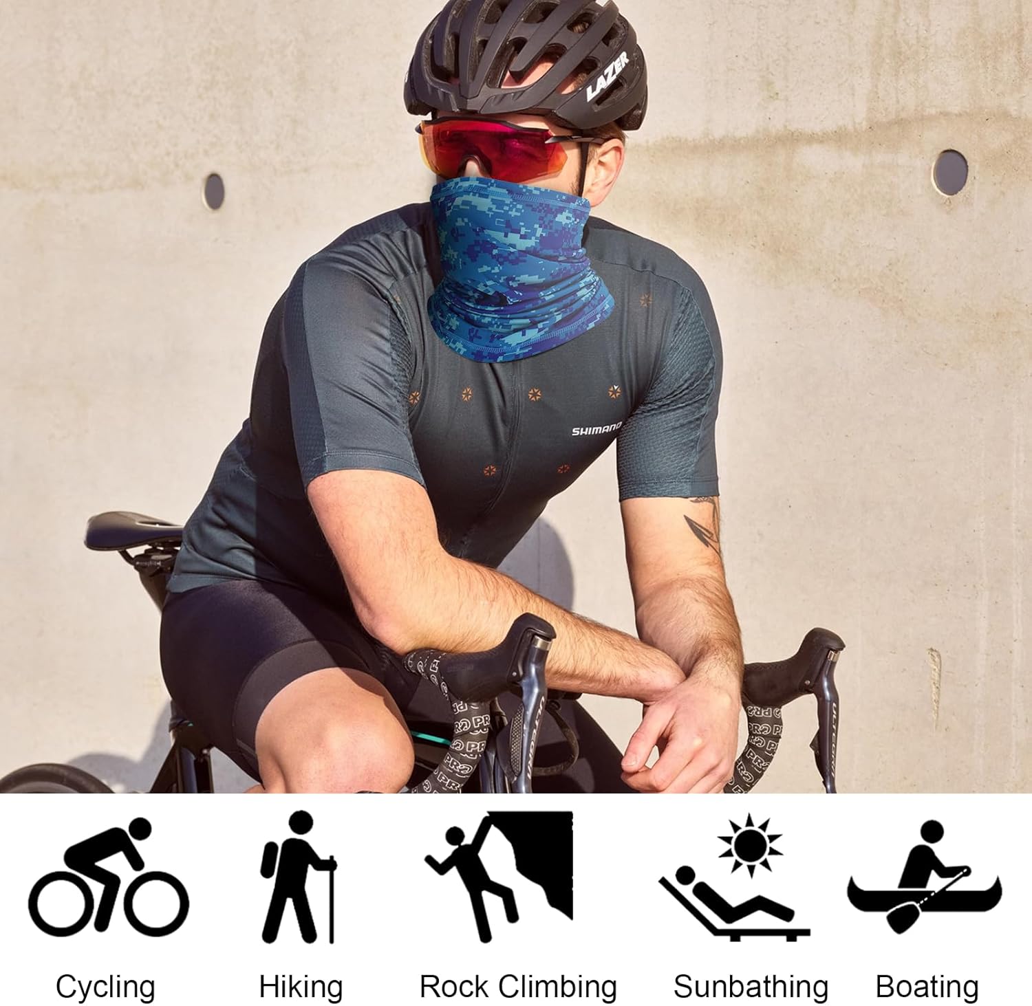 3 Pack Ice Silk Cooling Neck Gaiter for Men Women