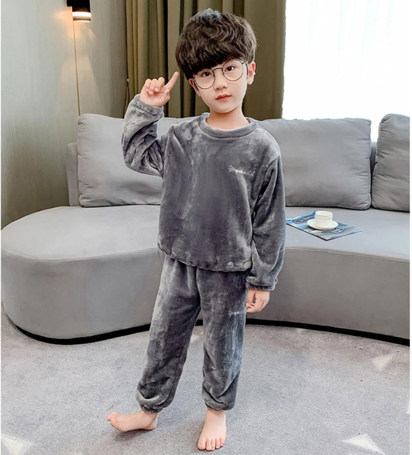 Winter Flannel Clothes Set for Baby Boys and Girls