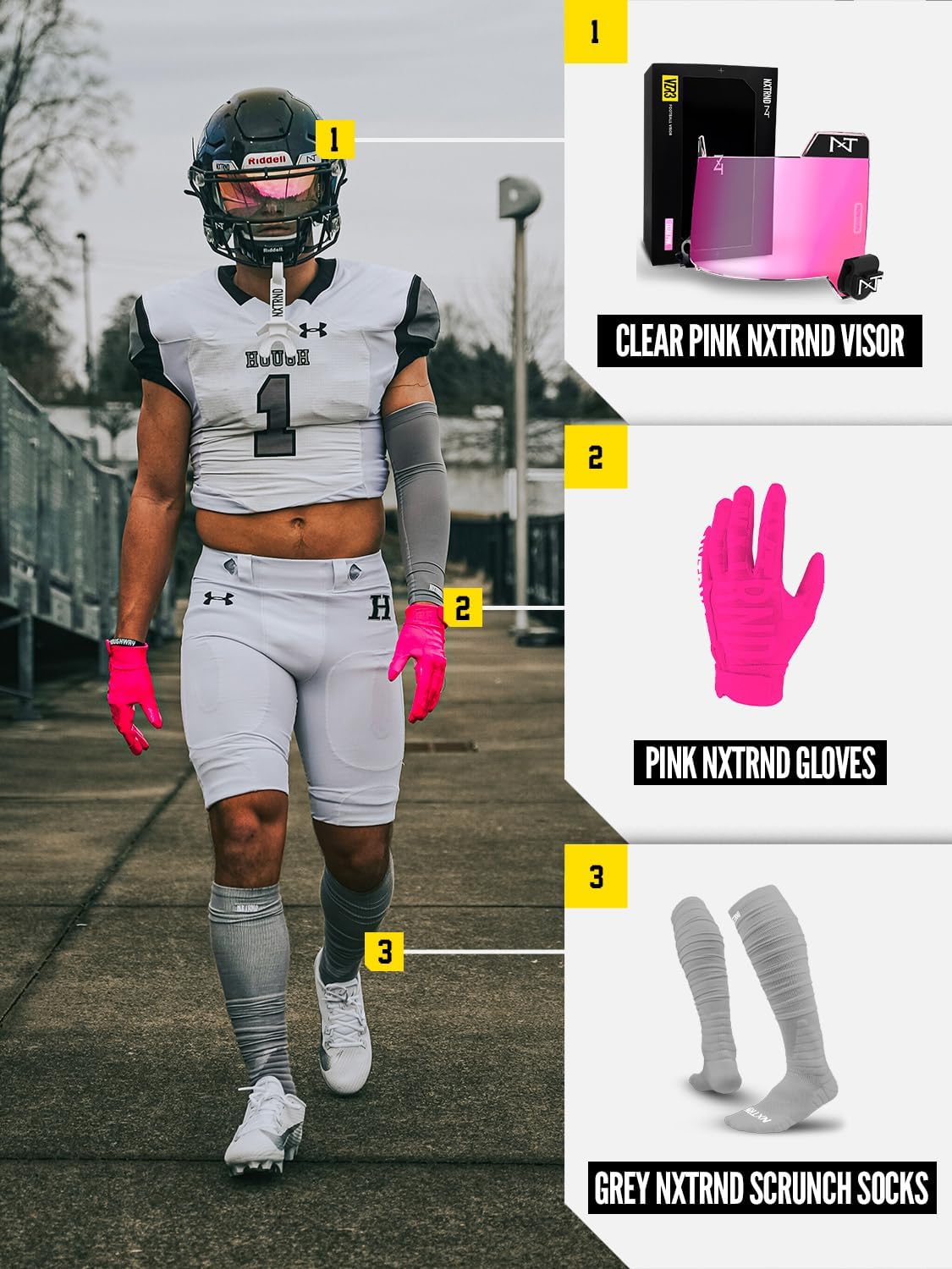 Nxtrnd XTD Scrunch Football Socks for Men Boys