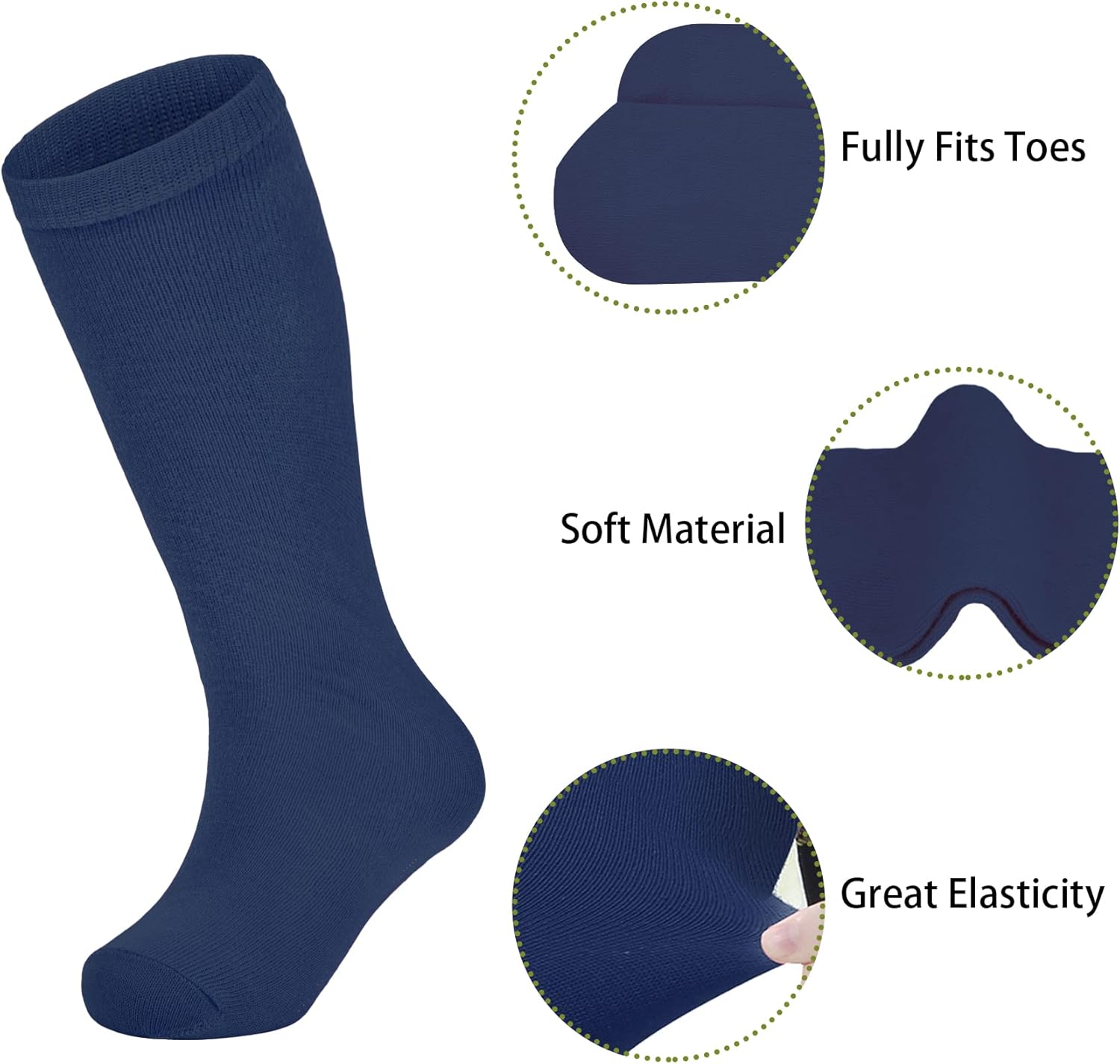 Zando Toddler Soccer Socks for Girls and Boys